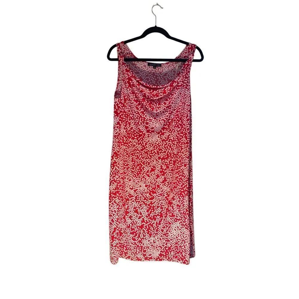 Jones, New York, women’s red and white polkadot, sleeveless dress size medium